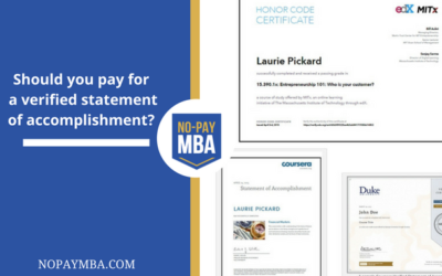 Should you pay for a verified statement of accomplishment? Updated for 2015